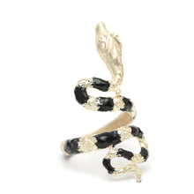 將圖片載入圖庫檢視器 14k Enamel Snake Ring
