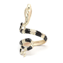 將圖片載入圖庫檢視器 14k Enamel Snake Ring
