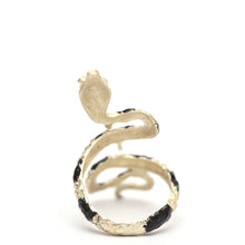 將圖片載入圖庫檢視器 14k Enamel Snake Ring
