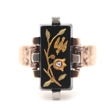 Carica l&#39;immagine nel visualizzatore di Gallery, 14k Victorian Bird Intaglio Ring
