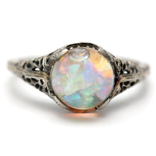 Carica l&#39;immagine nel visualizzatore di Gallery, 14k Floating Opal Ring
