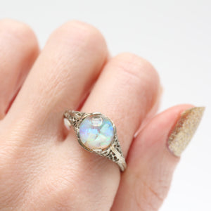 14k Floating Opal Ring