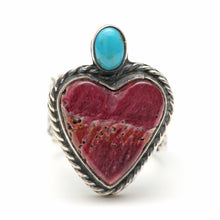 Load image into Gallery viewer, Federico Jimenez Flaming Heart Ring
