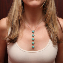 画像をギャラリービューアに読み込む, Turquoise Totem Heart Lariat Necklace
