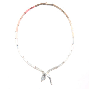 Silver Snake Inlay Necklace