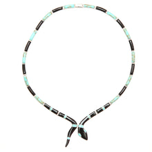Load image into Gallery viewer, Silver Snake Inlay Necklace
