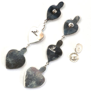 Federico Jimenez Flaming Heart Earrings