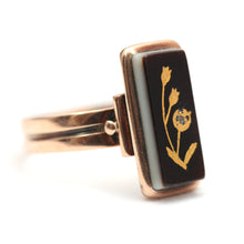 Load image into Gallery viewer, 10k Onyx Victorian Intaglio Ring
