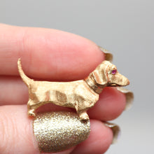 Load image into Gallery viewer, 14k Dachshund Brooch
