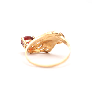 14k Figural Heart in Hand Ring