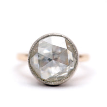 將圖片載入圖庫檢視器 18k Giant Natural 2ct Rose Cut Diamond Ring

