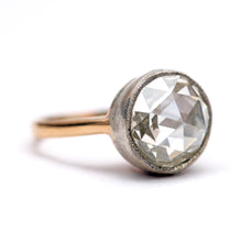 將圖片載入圖庫檢視器 18k Giant Natural 2ct Rose Cut Diamond Ring
