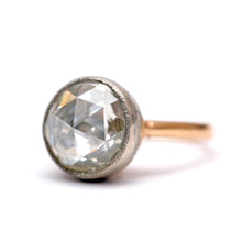 將圖片載入圖庫檢視器 18k Giant Natural 2ct Rose Cut Diamond Ring
