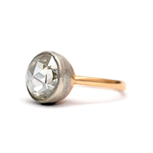 將圖片載入圖庫檢視器 18k Giant Natural 2ct Rose Cut Diamond Ring

