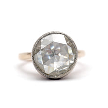 將圖片載入圖庫檢視器 18k Giant Natural 2ct Rose Cut Diamond Ring
