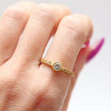 Load image into Gallery viewer, 18k Matte Diamond Band
