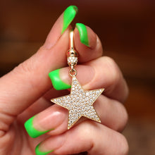 Load image into Gallery viewer, 14k Diamond Star with Dog Clip
