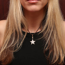 Load image into Gallery viewer, 14k Diamond Star with Dog Clip
