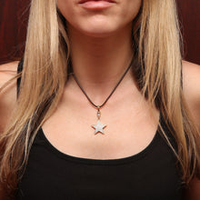 Load image into Gallery viewer, 14k Diamond Star with Dog Clip
