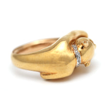 Carica l&#39;immagine nel visualizzatore di Gallery, 18k Diamond Panther Ring
