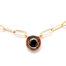 將圖片載入圖庫檢視器 14k Black Diamond Necklace
