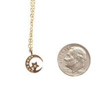Load image into Gallery viewer, 9k Victorian Moon Conversion Necklace
