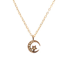 Load image into Gallery viewer, 9k Victorian Moon Conversion Necklace
