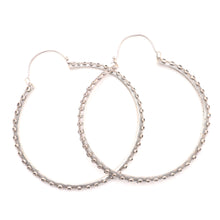 画像をギャラリービューアに読み込む, 3&quot; Large Sterling Silver Tentacle Hoop Earrings
