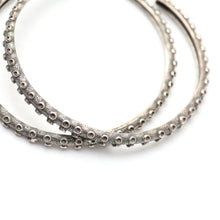 画像をギャラリービューアに読み込む, 3&quot; Large Sterling Silver Tentacle Hoop Earrings
