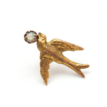 Carica l&#39;immagine nel visualizzatore di Gallery, Victorian Opal Swallow Stud Earring
