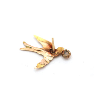 Victorian Opal Swallow Stud Earring