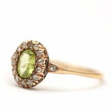 画像をギャラリービューアに読み込む, 14k Rose Cut Diamond Peridot Ring
