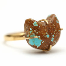 將圖片載入圖庫檢視器 14k Turquoise Kitty Ring
