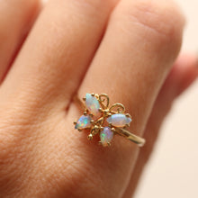 Load image into Gallery viewer, 14k Opal Butterfly Ring
