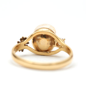 14k Diamond Skull Memento Mori Ring