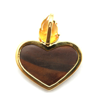 14k Flaming Wild Heart Opal Pendant
