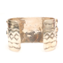 Load image into Gallery viewer, Navajo Sterling MultiStone Cluster Cuff Bracelet
