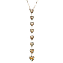 將圖片載入圖庫檢視器 Sterling Turquoise #8 Heart Drop Necklace
