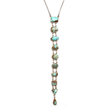 將圖片載入圖庫檢視器 Sterling #8 Turquoise Line Necklace
