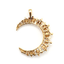 Laden Sie das Bild in den Galerie-Viewer, 14k Large Dreamy Opal Moon Pendant
