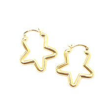Charger l&#39;image dans la galerie, 14k Star Hoop Earrings
