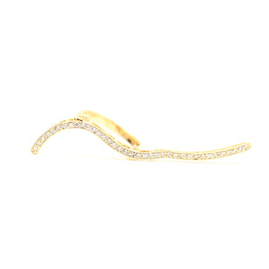 14k Diamond Squiggle Ring