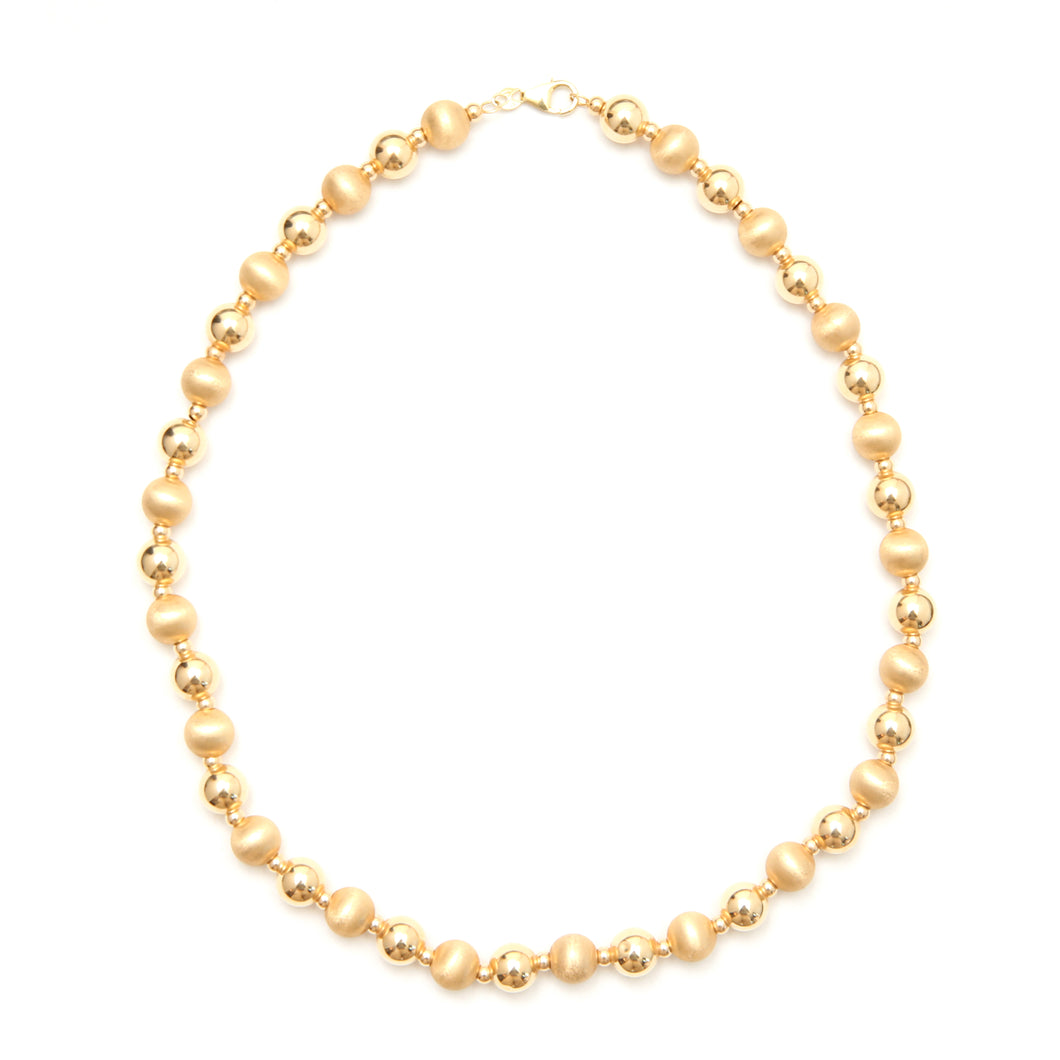 14k Gold Bead Necklace