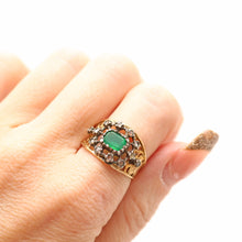 Laden Sie das Bild in den Galerie-Viewer, Emerald Rose Cut Diamond Ring
