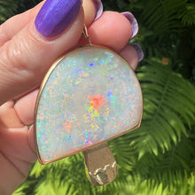 Load image into Gallery viewer, Giant 14k Opal Mushroom Pendant
