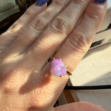 Load image into Gallery viewer, 14k Freeform Purple Mexican Opal Ring
