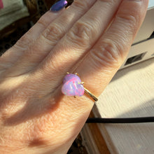 Load image into Gallery viewer, 14k Freeform Purple Mexican Opal Ring
