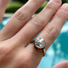 Load image into Gallery viewer, Giant 14k Rose Cut Diamond Ring
