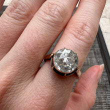Load image into Gallery viewer, Giant 14k Rose Cut Diamond Ring
