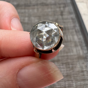 Giant 14k Rose Cut Diamond Ring
